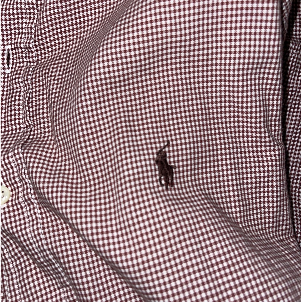 Burgundy Ralph Lauren Men’s Button Down